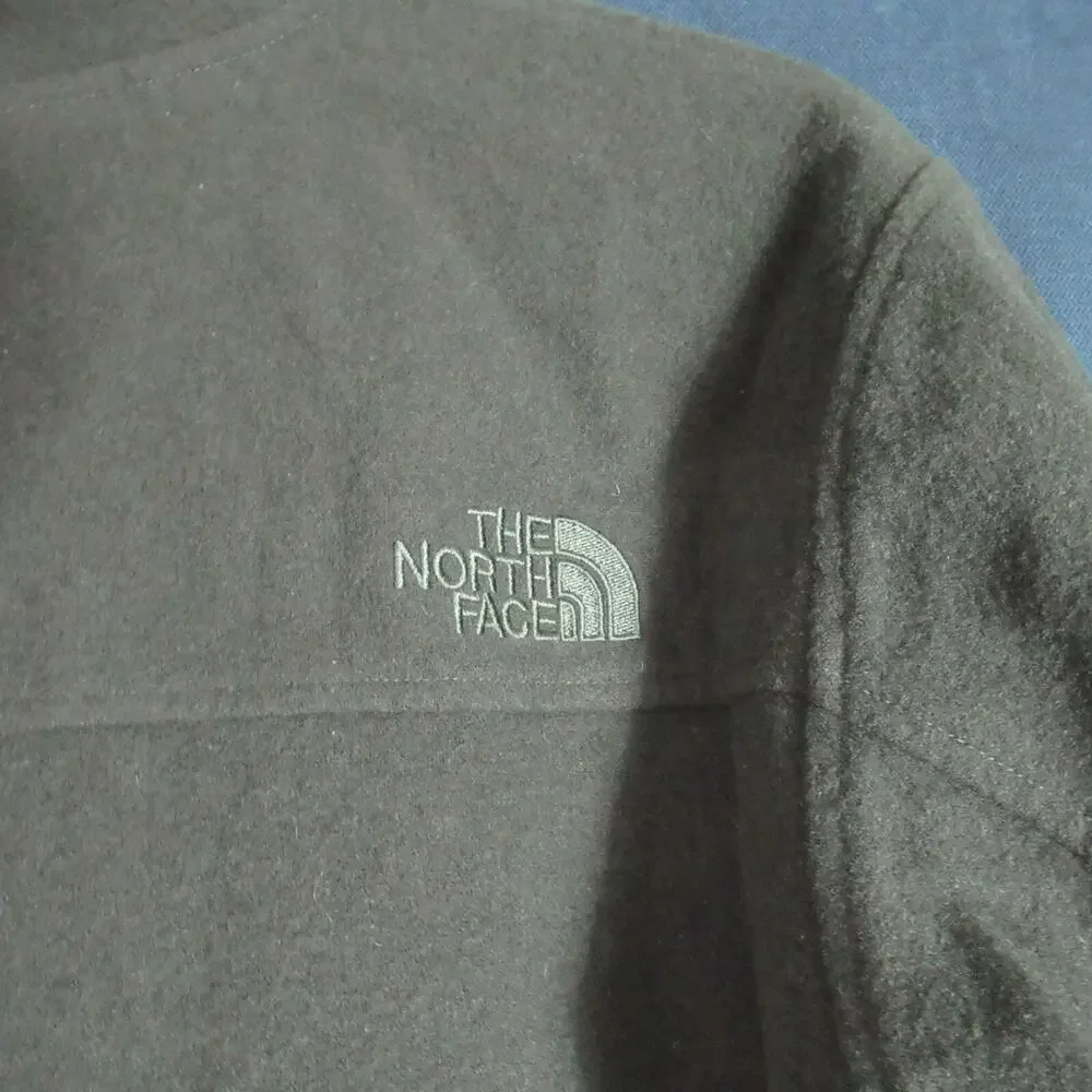 The North Face Jacket Mens Large Green Wool Blend Full Zip Coat Utility Rustic